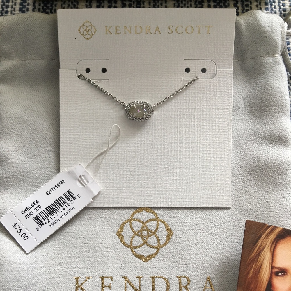 Chelsea Silver Pendant Necklace Kendra Scott